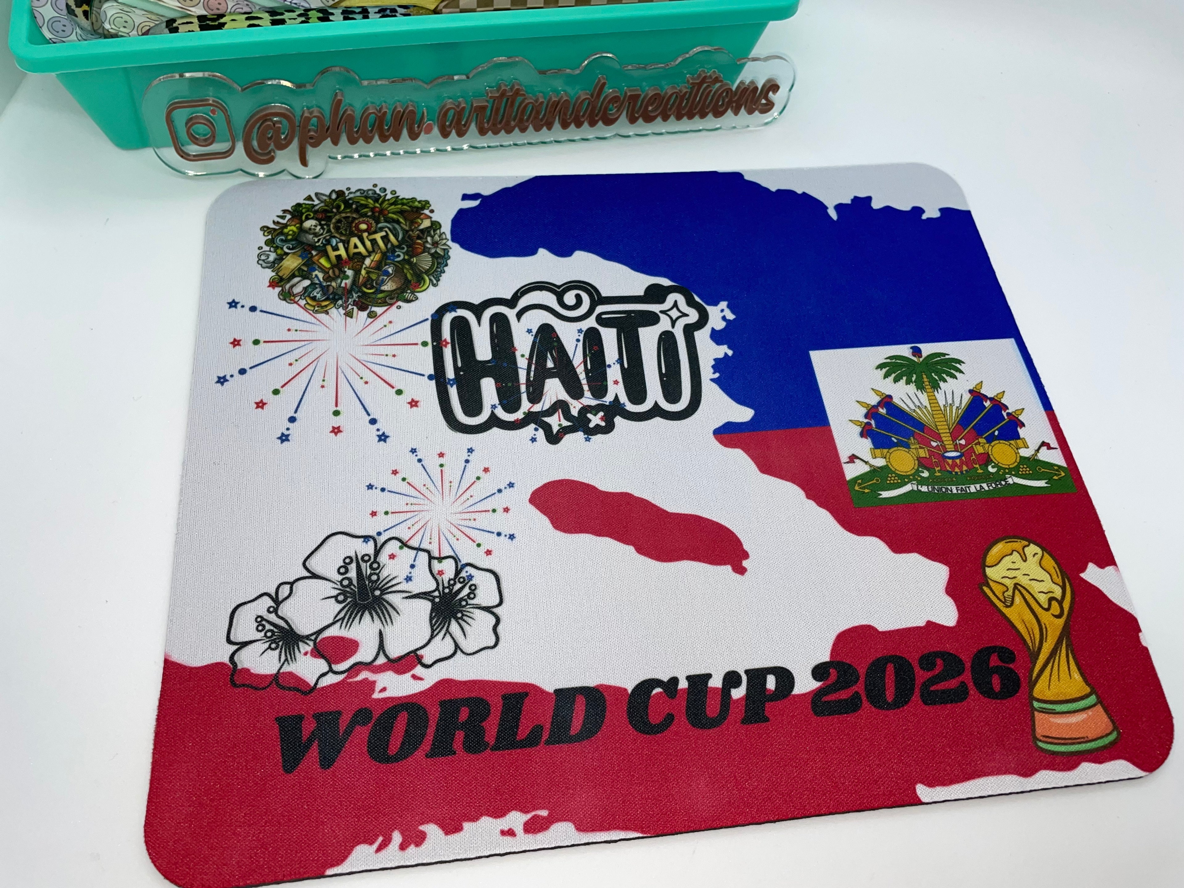 Custom “Haiti” mouse pad