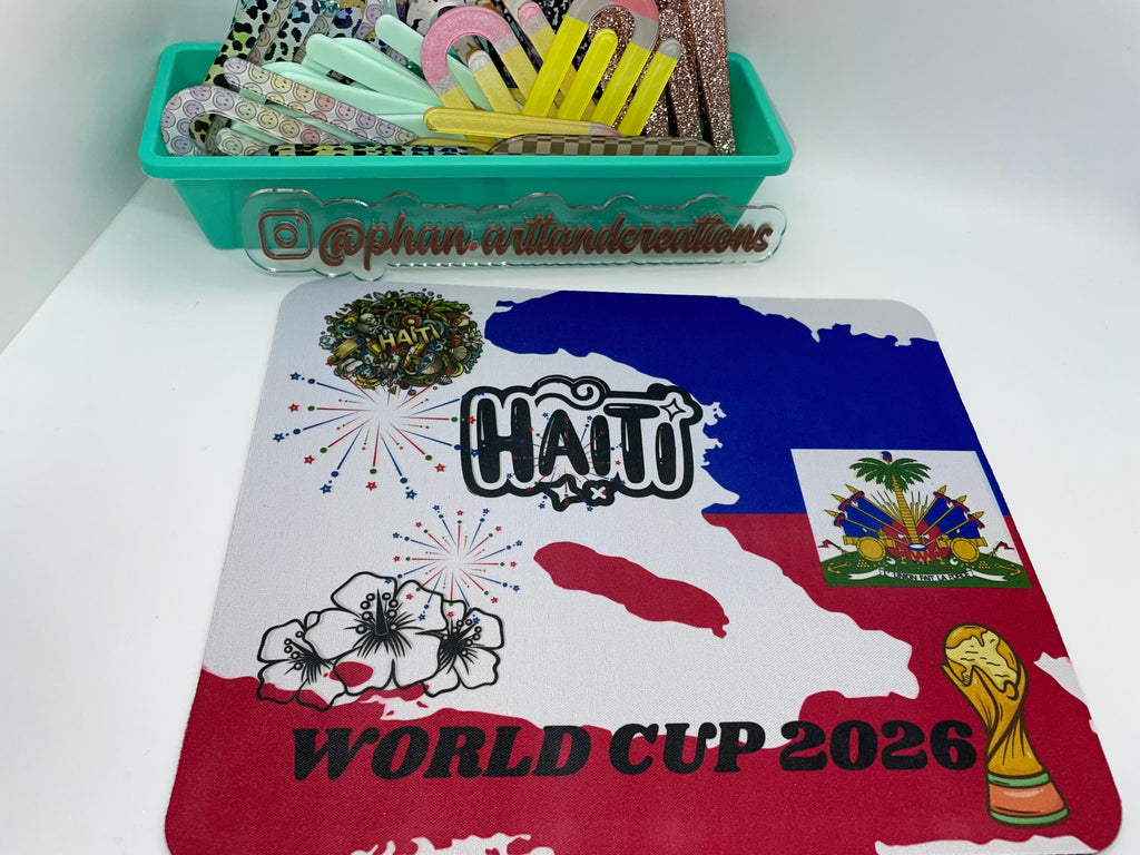 Custom “Haiti” mouse pad