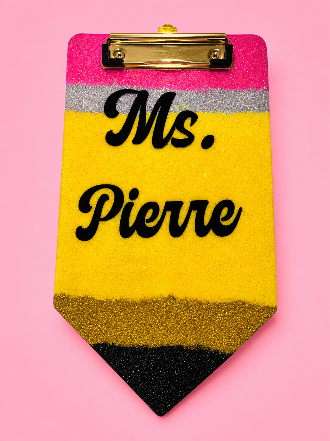 Glitter Pencil Clipboard