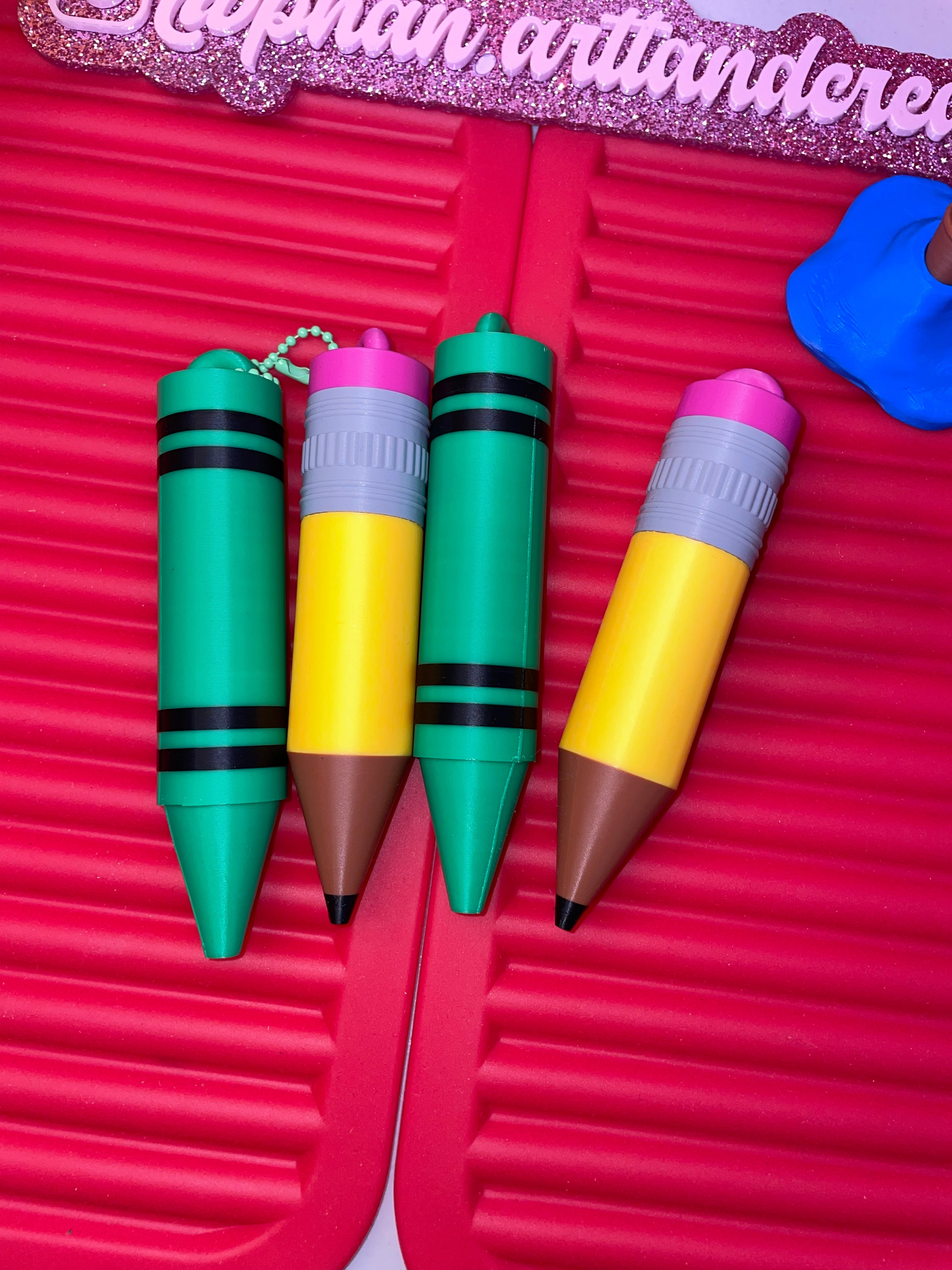 Crayon lip balm holder
