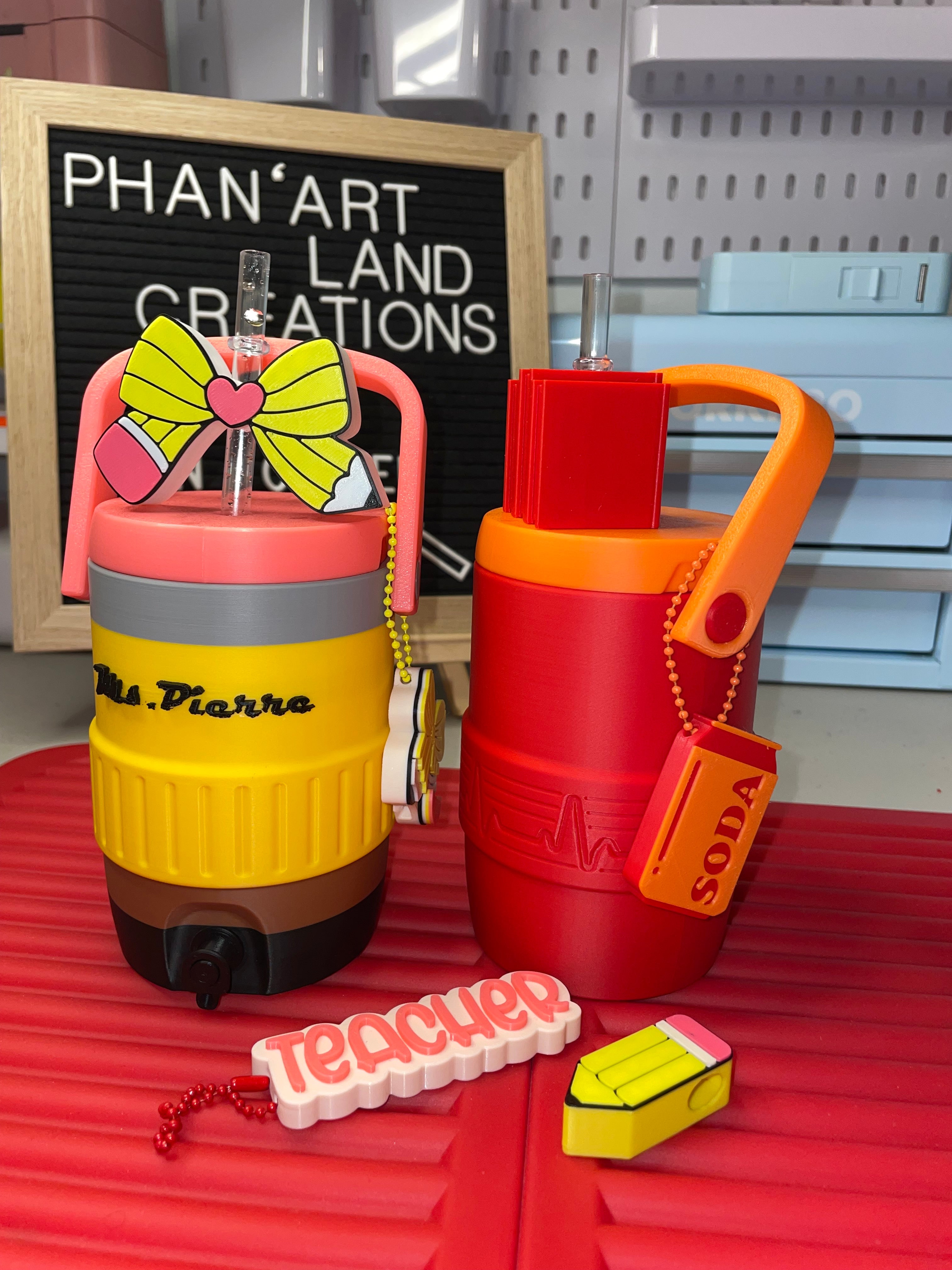 12oz cooler can holder (Pencil theme)
