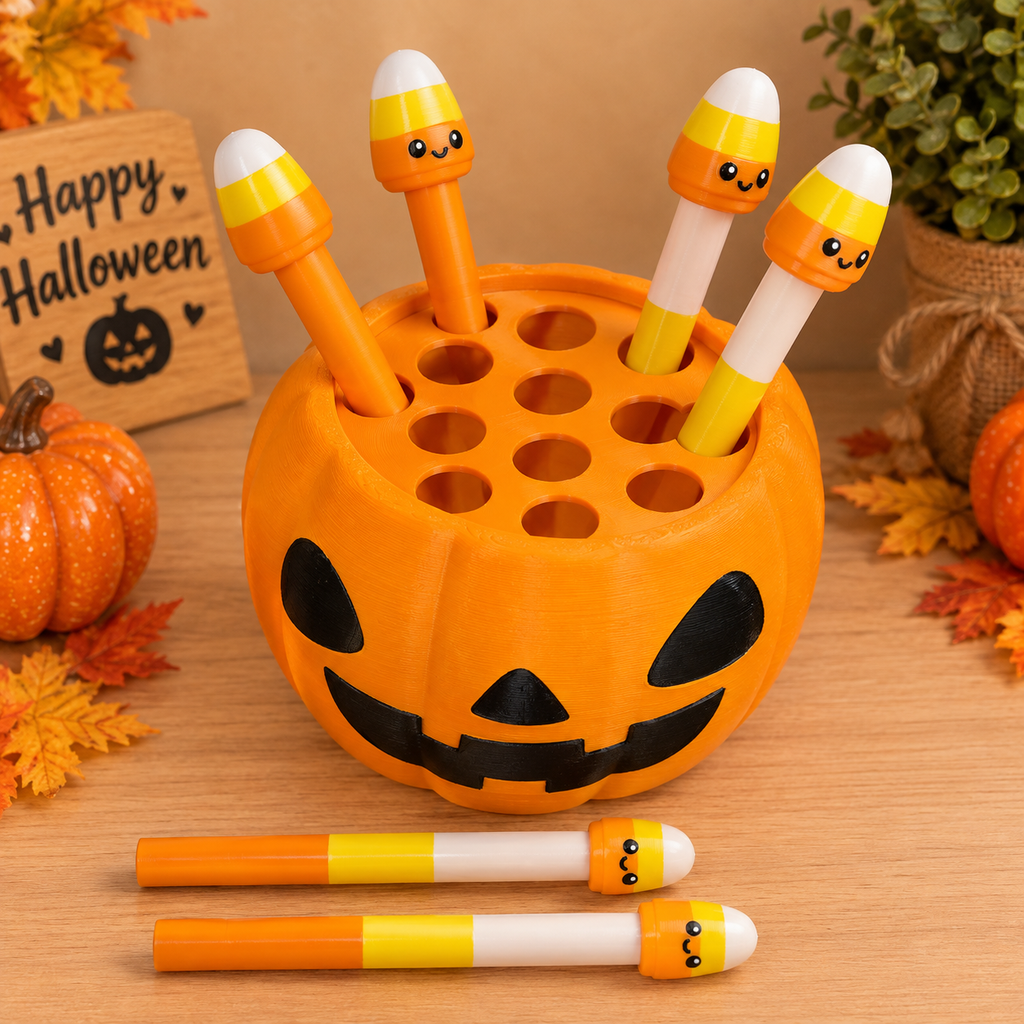 Candy corn pen