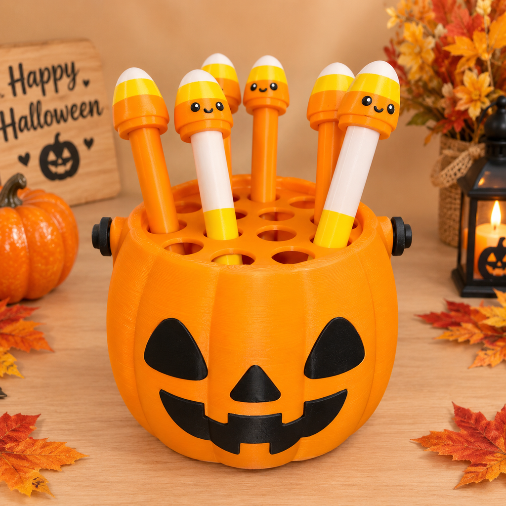 Candy corn pen