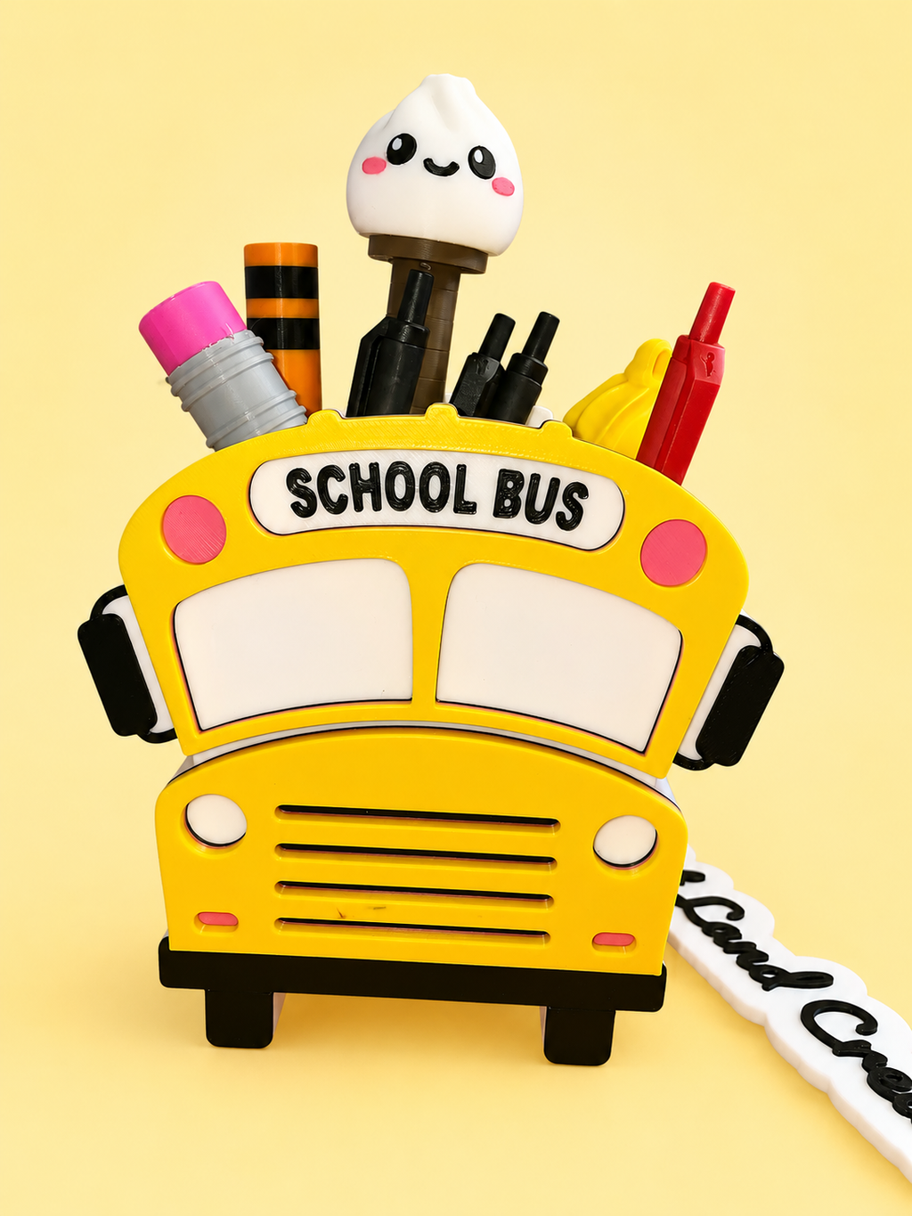 School bus pen/pencil holder