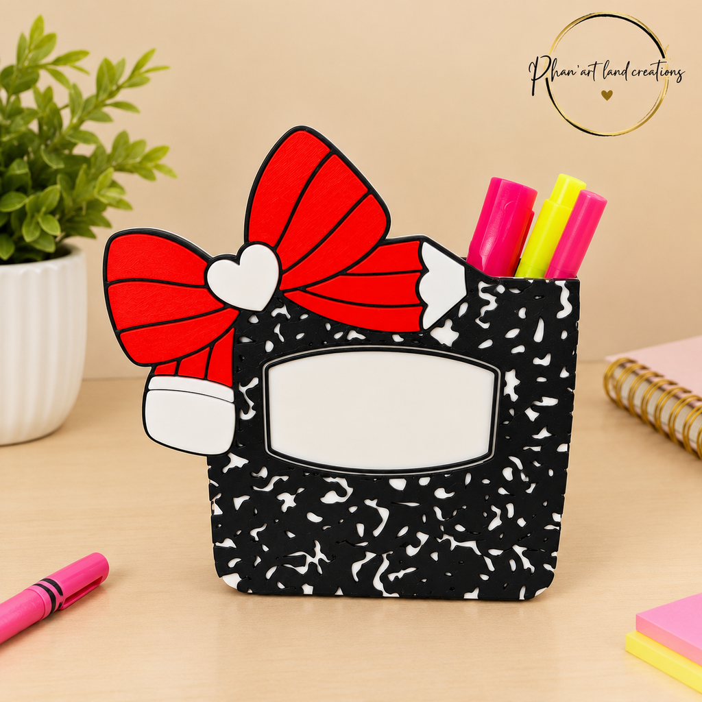 Composition pen/pencil holder